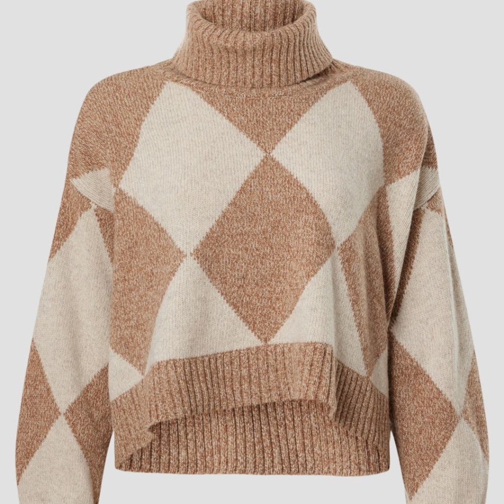 Derek Lam 10 Crosby Catalina Diamond Sweater, XS TP (Extra Small Petit)